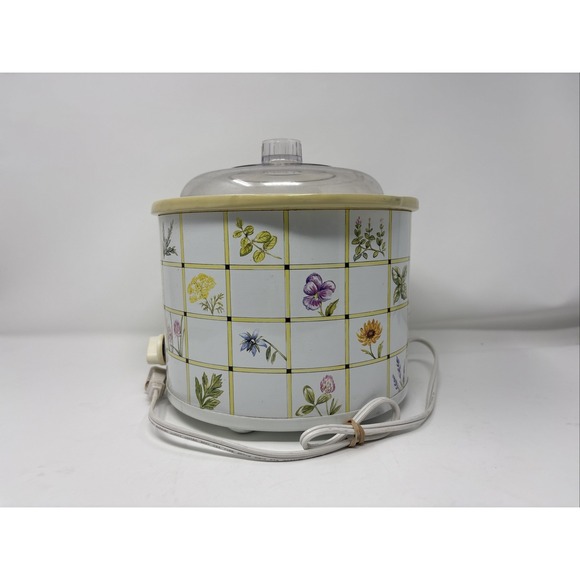 Rival Crock Pot Slow Cooker 3120 Yellow Sunflower 2.5 Quart Tested - Picture 4 of 7
